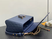 Louis Vuitton LV Twist MM Slim Bag Navy Blue 23x16x8cm - 5