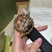 Gucci Black Belt 4cm 02 - 4