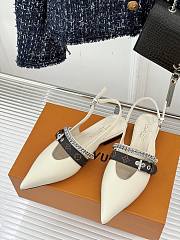 Louis Vuitton LV Slingback White Flat - 4
