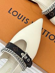 Louis Vuitton LV Slingback White Flat - 3