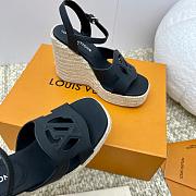 Louis Vuitton LV Isola Wedge Sandal Black 8cm - 5