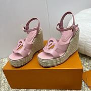 Louis Vuitton LV Isola Wedge Sandal Pink 8cm - 5