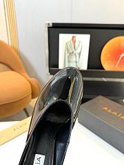 ALAIA Black Patent Leather Mules 10cm - 4