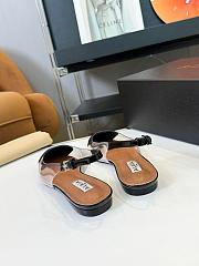 Alaia Flat Slingback Patent Black - 3