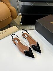 Alaia Flat Slingback Patent Black - 2