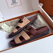 Hermes Chypre Wine Beige Sandal - 5