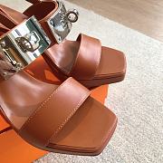 Hermes Ilona 90 Sandal Brown Heel - 2