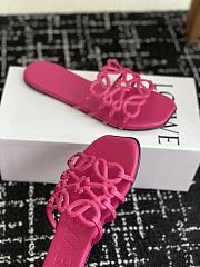 Loewe Petal Anagram Slide Soft Calfskin Pink - 5