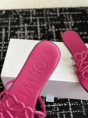 Loewe Petal Anagram Slide Soft Calfskin Pink - 4