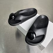 Loewe x Paula's Ibiza Foam Black Bubble Slides - 1