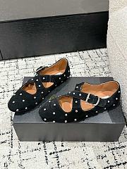 Alaïa Suede Embellished Criss-Cross Ballet Flats - 4