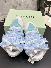 Lanvin Curb Sneaker White Light Blue - 2