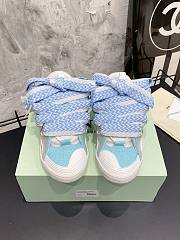 Lanvin Curb Sneaker White Light Blue - 3