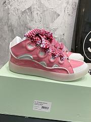 Lanvin Curb Sneaker White Pink - 3