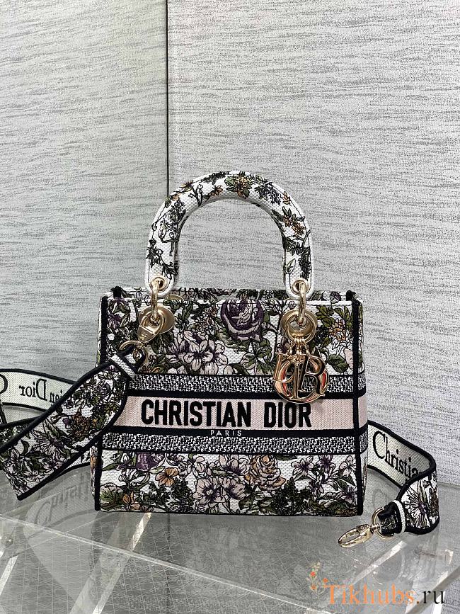 Dior Lady D-lite Bag Flower 24x11x20cm - 1