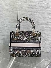 Dior Lady D-lite Bag Flower 24x11x20cm - 6