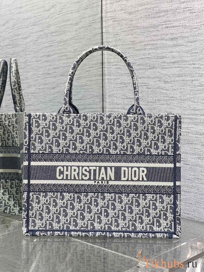 Dior Medium Book Tote Grey 36cm - 1