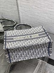 Dior Medium Book Tote Grey 36cm - 6