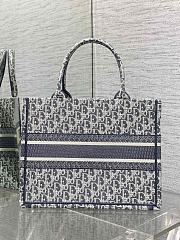 Dior Medium Book Tote Grey 36cm - 4