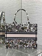 Dior Medium Book Tote Flower 36cm - 3