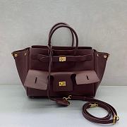 Balenciaga Bel Air Carry All Bag Small Dark Burgundy 30cm - 1