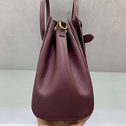 Balenciaga Bel Air Carry All Bag Small Dark Burgundy 30cm - 6
