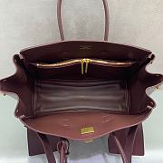 Balenciaga Bel Air Carry All Bag Small Dark Burgundy 30cm - 3