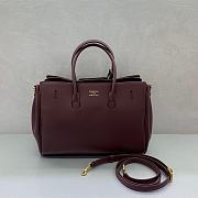 Balenciaga Bel Air Carry All Bag Small Dark Burgundy 30cm - 2