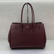 Balenciaga Bel Air Medium Carry All Bag Dark Burgundy 36.9x28.9x16cm - 5