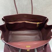 Balenciaga Bel Air Medium Carry All Bag Dark Burgundy 36.9x28.9x16cm - 4