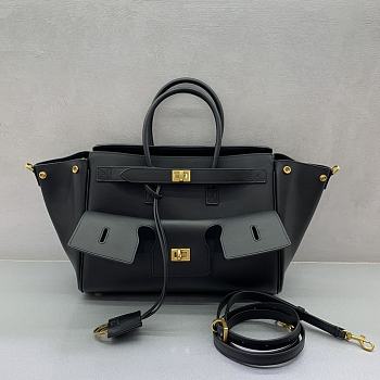 Balenciaga Bel Air Carry All Bag Small Black Gold 30cm