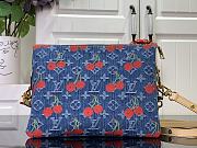 Louis Vuitton LV x TM Coussin PM Cherry Denim 26x20x12cm - 2