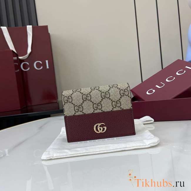 Gucci Bi-color GG Marmont Small Wallet 11x8.5x3cm - 1