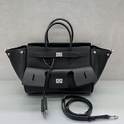 Balenciaga Bel Air Carry All Bag Small Black Silver 30cm - 1