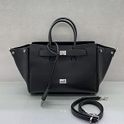 Balenciaga Bel Air Carry All Bag Small Black Silver 30cm - 3