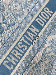 Dior Medium Book Tote White Celestial Blue 36.5x27.5x16.5cm - 2
