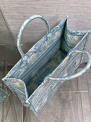 Dior Large Book Tote White Celestial Blue 42x35x18.5cm - 6