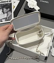 Chanel 25s Coco Crush Vanity Handle Caviar White 17x9.5x8cm - 4