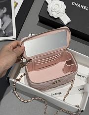 Chanel 25s Coco Crush Vanity Handle Caviar Pink 17x9.5x8cm - 6