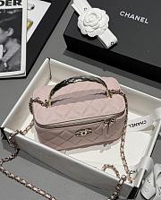 Chanel 25s Coco Crush Vanity Handle Caviar Pink 17x9.5x8cm - 4