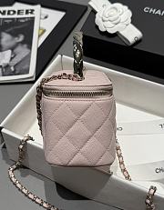 Chanel 25s Coco Crush Vanity Handle Caviar Pink 17x9.5x8cm - 3
