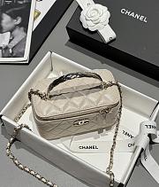 Chanel 25s Coco Crush Vanity Handle Caviar Beige 17x9.5x8cm - 4
