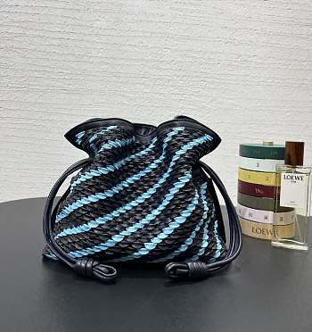 Loewe Mini Flamenco Clutch Lambskin Sky Blue 23.5x18x9cm