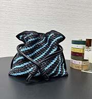 Loewe Mini Flamenco Clutch Lambskin Sky Blue 23.5x18x9cm - 2