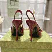 Gucci Slingback With Marina Chain Red Patent 10cm - 4