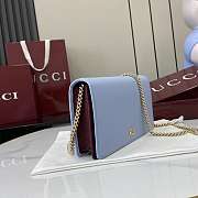 Gucci GG Marmont Wallet On Chain Blue 20x12.5x4cm - 6