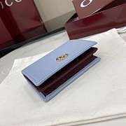 Gucci Bi-color GG Marmont Small Wallet Blue 11x8.5x3cm - 2