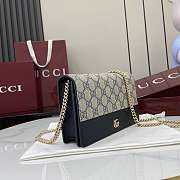 Gucci GG Marmont Wallet On Chain Beige Blue 20x12.5x4cm - 5