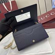 Gucci GG Marmont Wallet On Chain Beige Blue 20x12.5x4cm - 3
