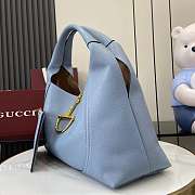 Gucci Softbit Maxi Shoulder Bag Blue 46x26x16cm - 6